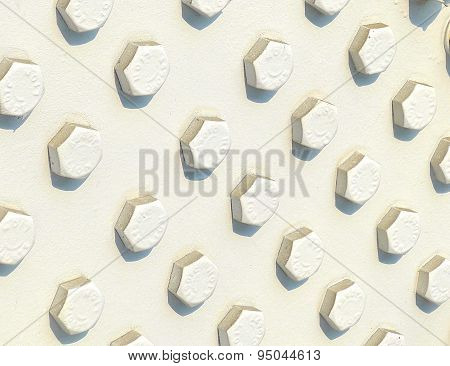 Closeup of big bolt and nut