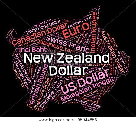 New Zealand Dollar Indicates Forex Trading And Coin