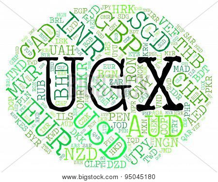 Ugx Currency Indicates Forex Trading And Coin