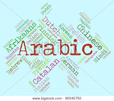 Arabic Language Means Speech Dialect And Lingo