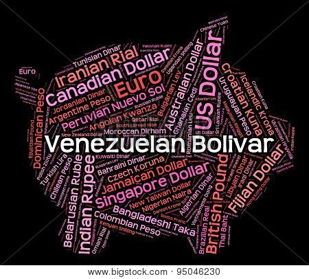 Venezuelan Bolivar Indicates Foreign Exchange And Broker