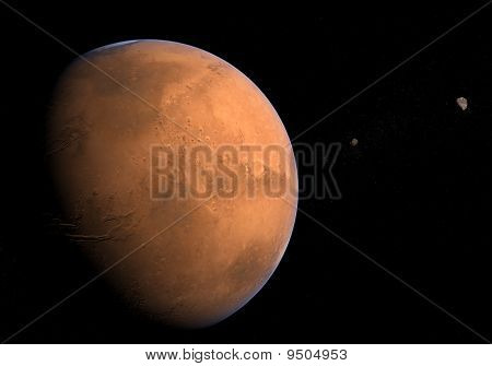 Mars z księżyców - Fobos i Deimos