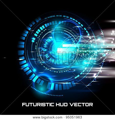 Futuristic interface, HUD,  sci-fi  vector