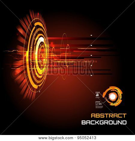 Futuristic interface, HUD,  vector background