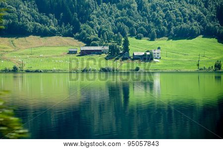 Norwegian House Hytte In The Mountains