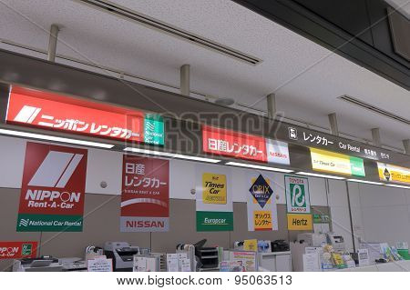 Car hire rental office Narita airport Japan
