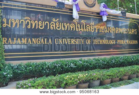 Rajamangala University of Technology Bangkok Thailand