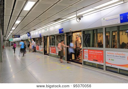 MRT subway station Bangkok Thailand
