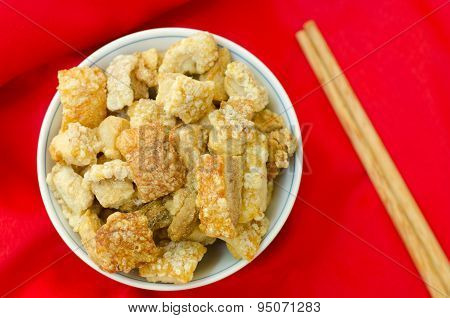 Pork Rind Favorite Food In Thailand
