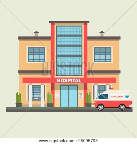 Vector design of hospital