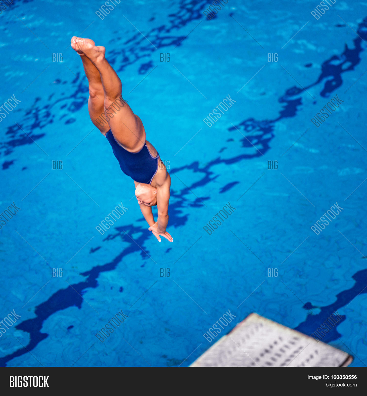 Female Diver Jumping Image & Photo (Free Trial) Bigstock
