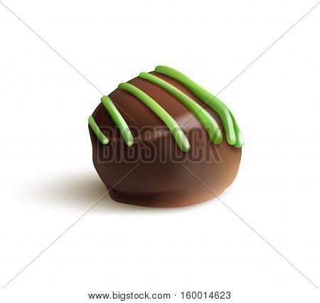 Chocolate Candy. Isolated Vector illustration on white background