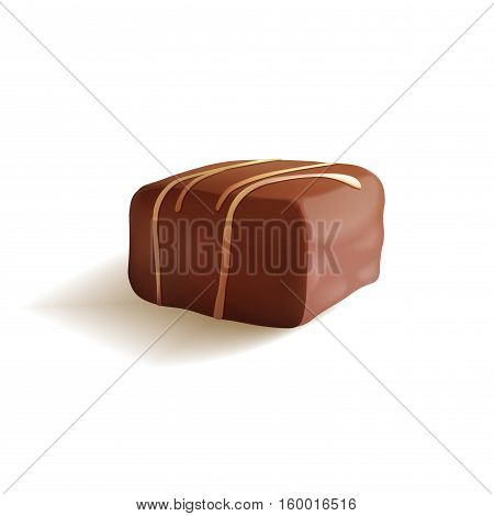 Chocolate Candy. Isolated Vector illustration on white background