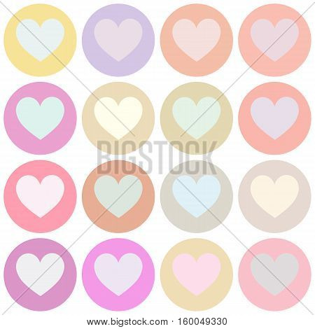 seamless pattern. EPS 10 vector illustration. used for printing websites design decoration interior fabrics etc. different colorful heart suit poker