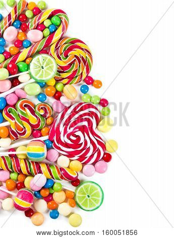Colorful Candies And Lollipops