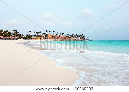 Druif beach on Aruba island in the Caribbean Sea