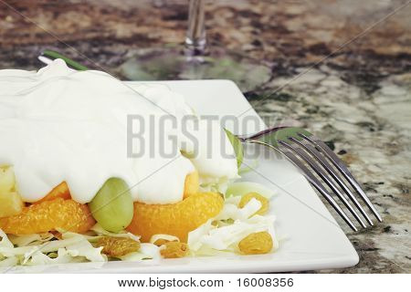 Frugt & Edam salat
