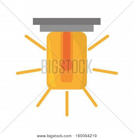 warning alarm alert security system work vector illustration eps 10
