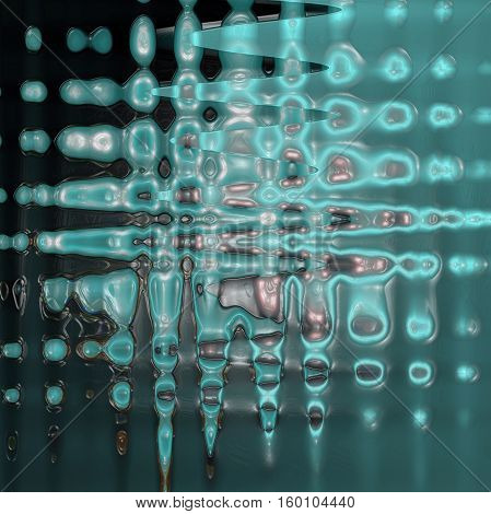 Abstract background of the cold steel gradient with visual poolar coordinates,plastic wrap,lighting and wave effects,good for your project design