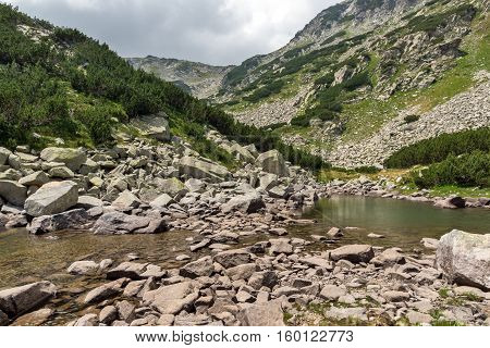 Banderitsa pass and Upper Muratovo lake, Pirin Mountain, Bulgaria