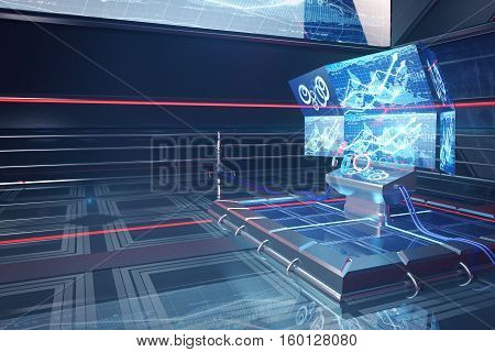 Futuristic Digital Benchboard