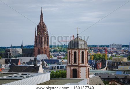 St Bartholomaeus Dom Cathedral In Frankfurt Am Main, Germany