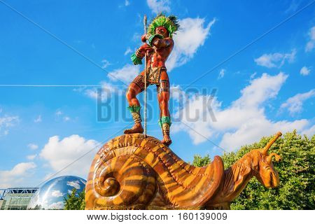 Giant Sculptures In The Parc De La Villette, Paris, France