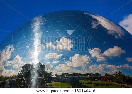La Geode In The Parc De La Villette, Paris, France