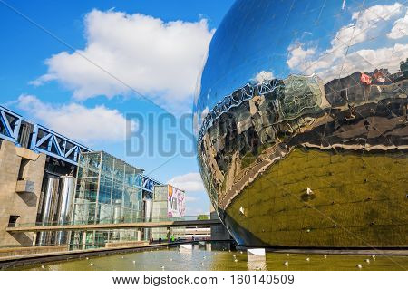 La Geode In The Parc De La Villette, Paris, France