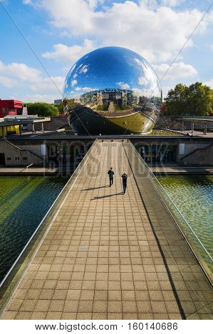 La Geode In The Parc De La Villette, Paris, France
