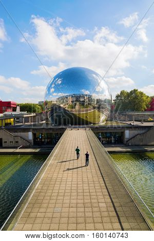 La Geode In The Parc De La Villette, Paris, France