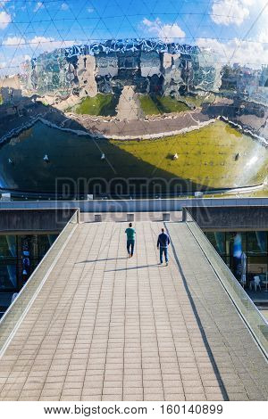 La Geode In The Parc De La Villette, Paris, France