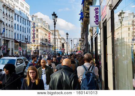 Rue De Rivoli In Paris, France