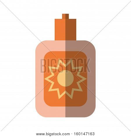cartoon sun blocker cream protection solar beach shadow vector illustration eps 10