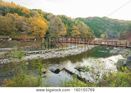 Beautiful Landscape In Autumn At Korankei, Japan