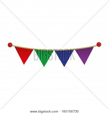 colored penant decoration celebration party vector illustration eps 10