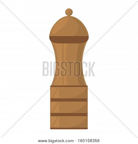 pepper mill shaker wood kitchen vector illustration eps 10