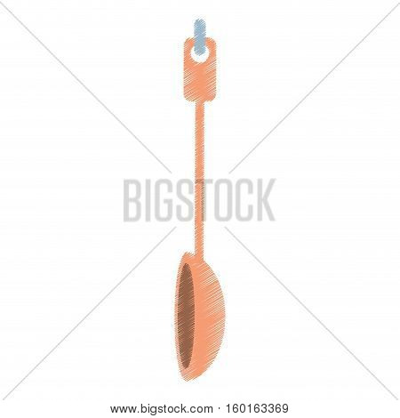cartoon ladle cook kitchen vector illustration eps 10