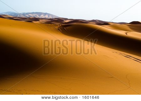 Svítání v duny Erg Chebbi Merzouga