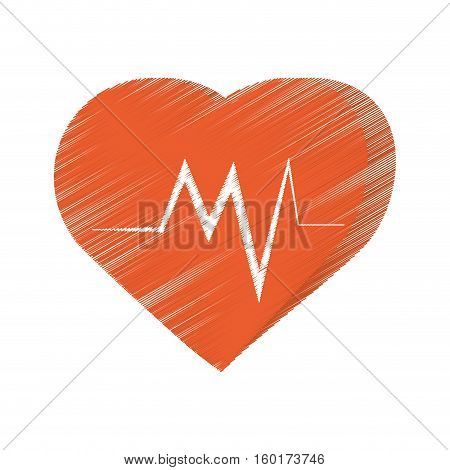 heart montoring pulse health sport vector illustration eps 10