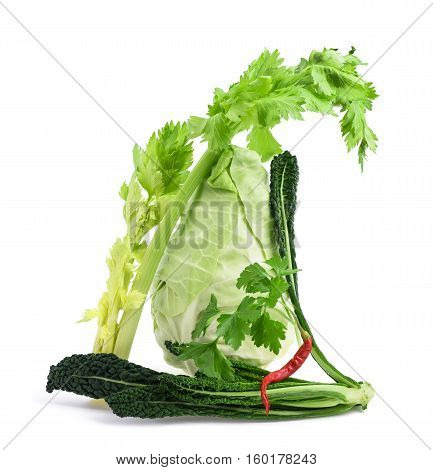 vegetables group isolated on a white background