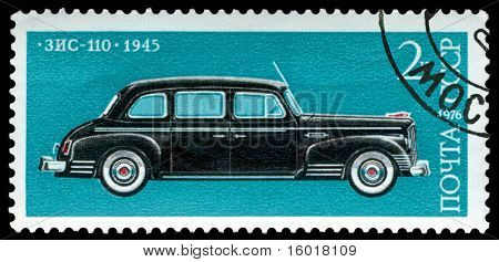 Ročníku poštovní známka. Auta Zis - 110-1945.