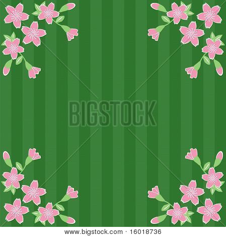 Background with cherry flowers