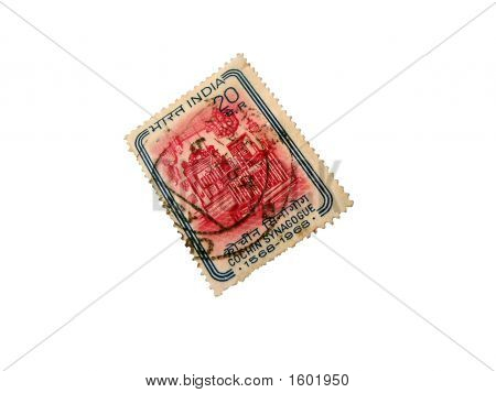 Synagogen i Cochin - en indisk post stempel