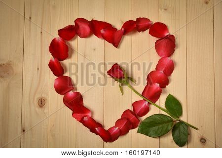 Red rose, heart, love, background, valentine day