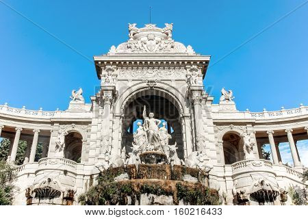 old buildings at longchamp palace in france