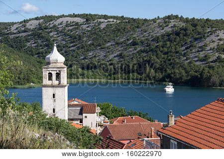Scradin (Croatia) / Boats in marina .