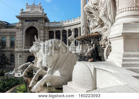 old buildings at longchamp palace in france