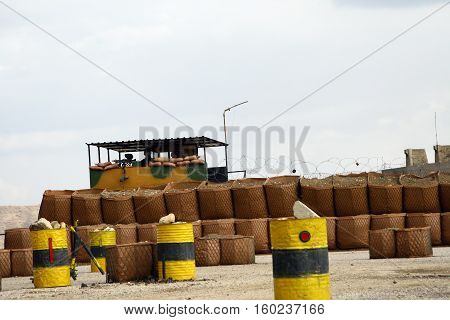 BAMERNİ,IRAQ- FEBRUARY 28 : Military vehicles and tanks are seen at Bamerni, controlled by Turkish troops since 2002 in Kurdistan,Iraq,on February 28, 2008.