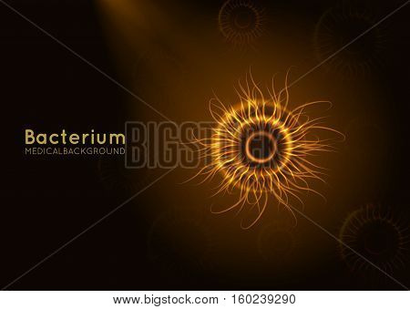 Vector illustration depicting abstract. Round image background for design. Vector object, explosion substance matter. Object with the image of the explosion. Color banner.